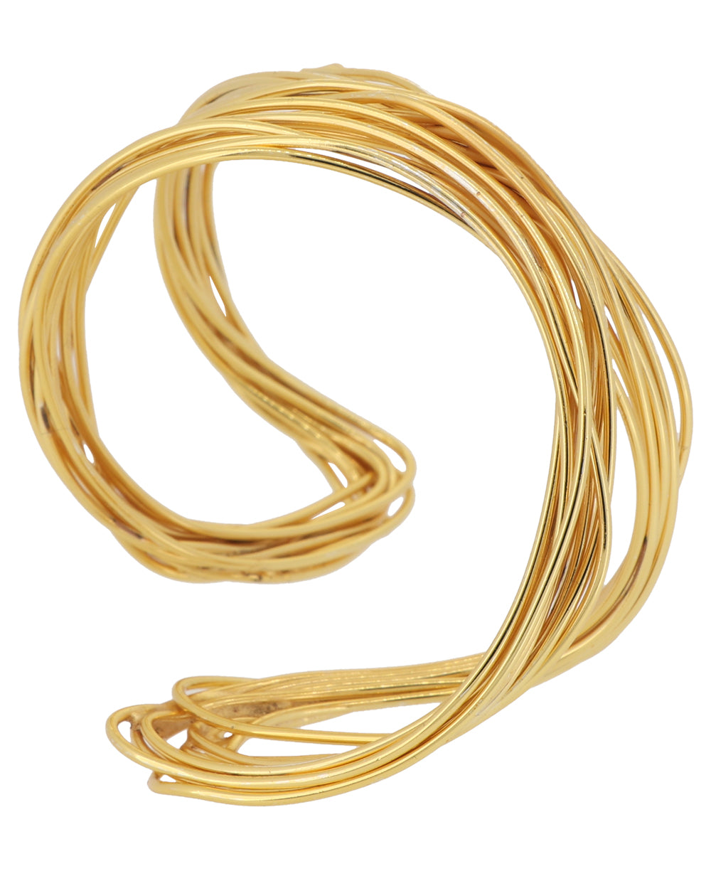 Approx. 8.5 Nylon Bracelet Cord w/Brass Loops & Adjustable Slide, Goldenrod