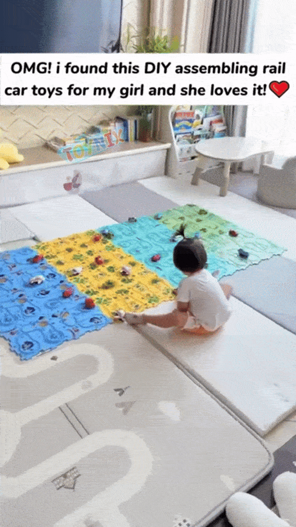 Puzzle Racer Track Railway Car (13 Pcs) Toynix