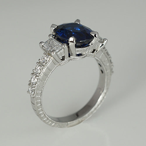 Nicole Engagement Ring, Three Quarter View