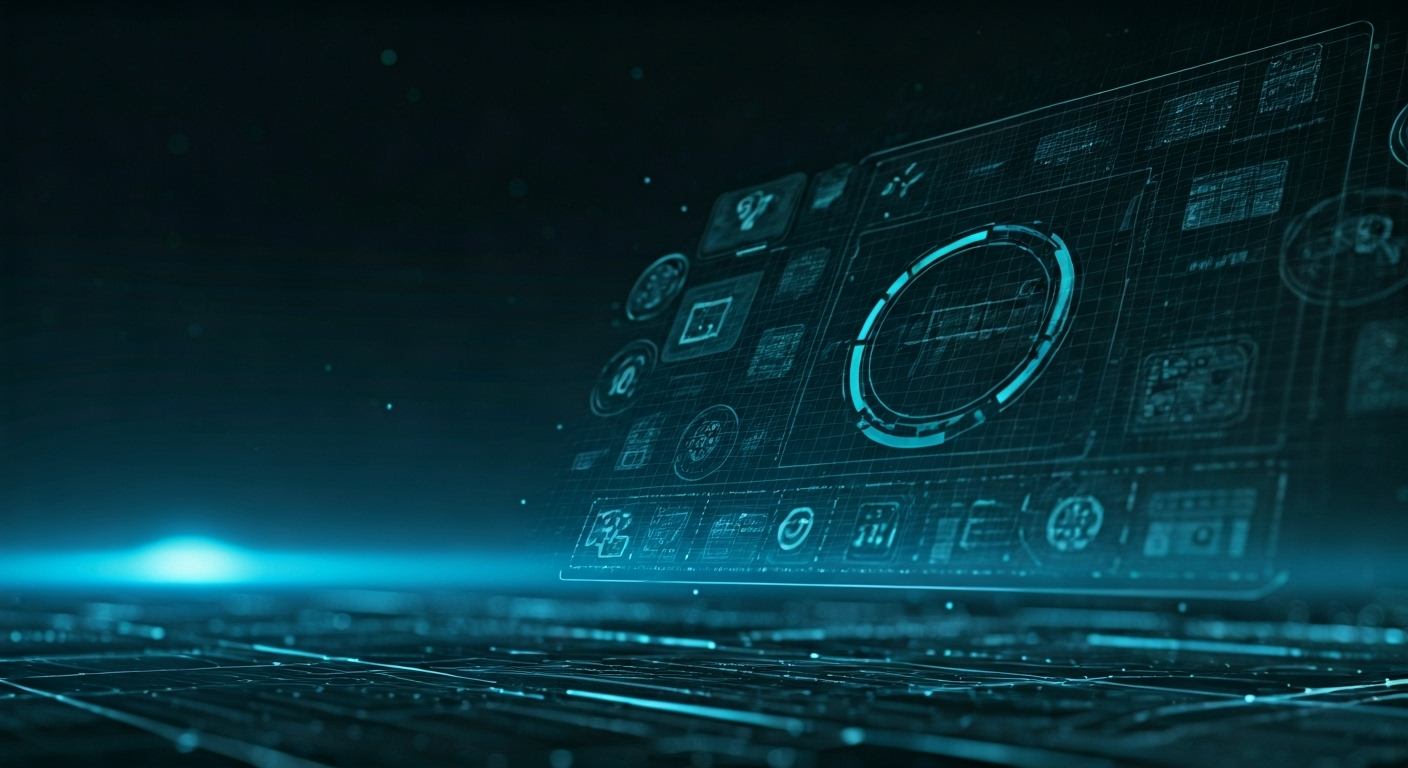 futuristic digital innovation interface