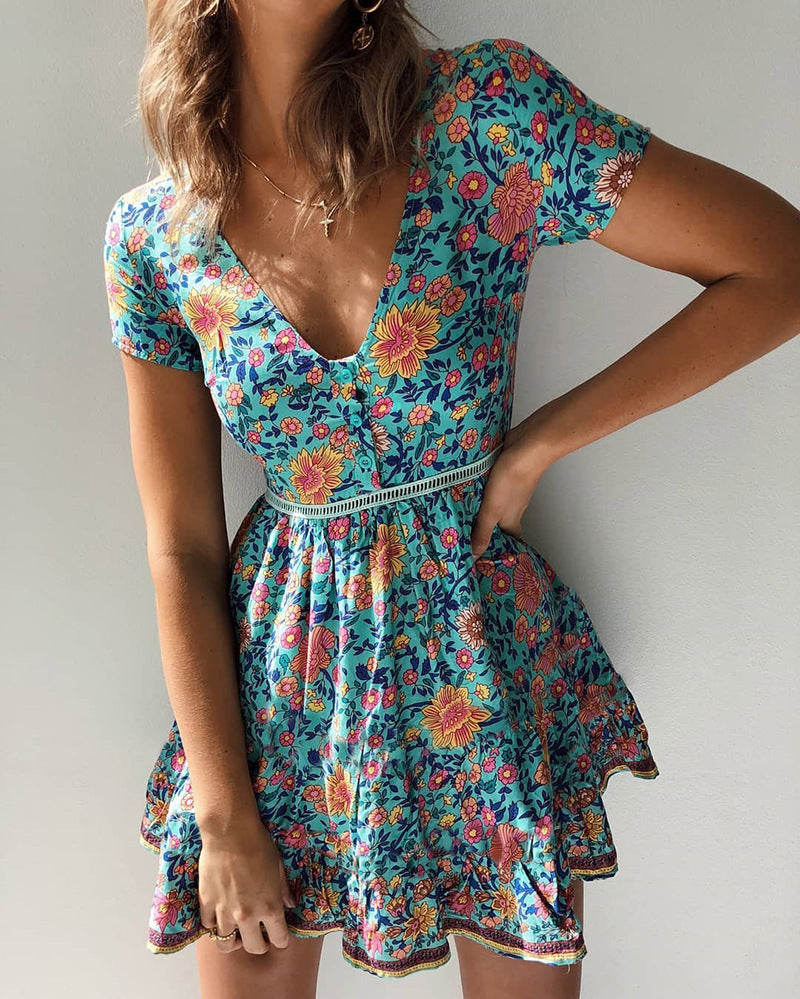 sunflower skater dress