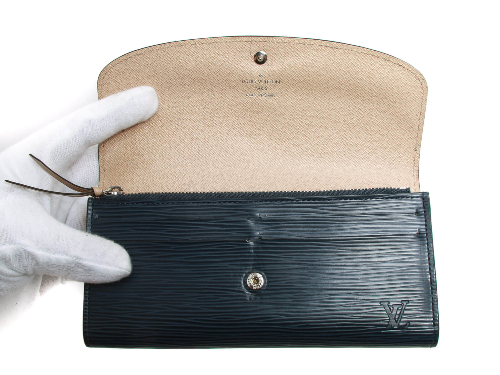 Authentic Louis Vuitton Epi Leather Portefeuille Emilie Wallet Indigo blue | Connect Japan Luxury
