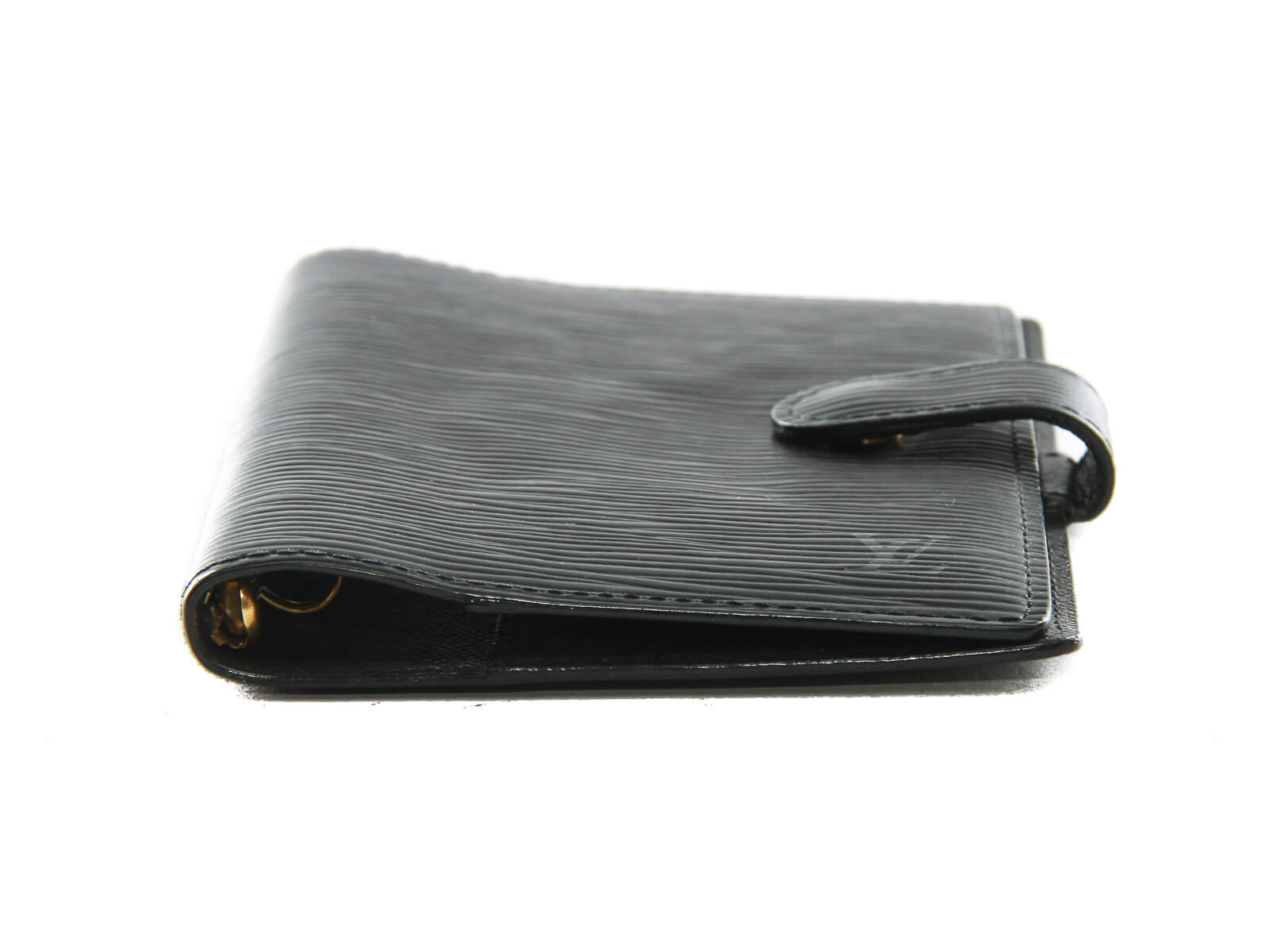 Small Ring Agenda Cover - Luxury Epi Leather Black