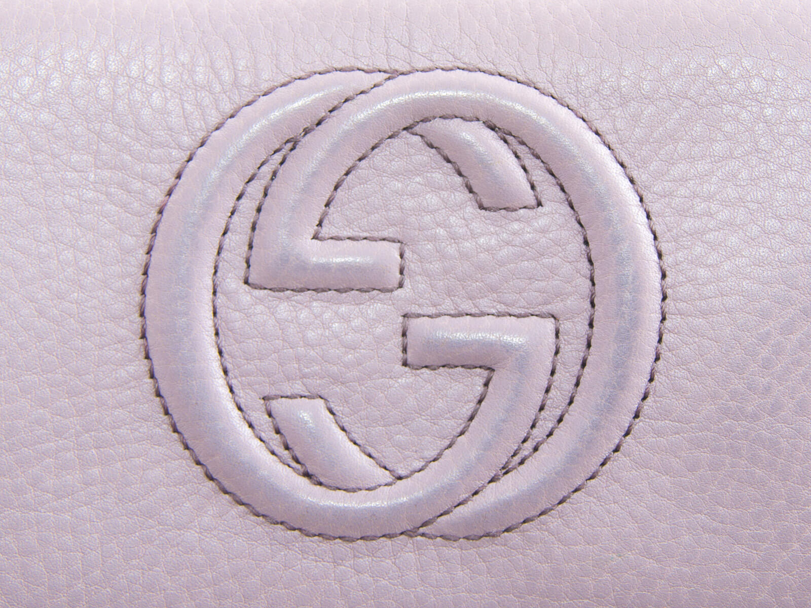 Authentic Gucci GG logo Soho lavender 