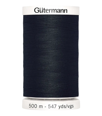 Gütermann Sew All Poly - 010 Black - 547yds