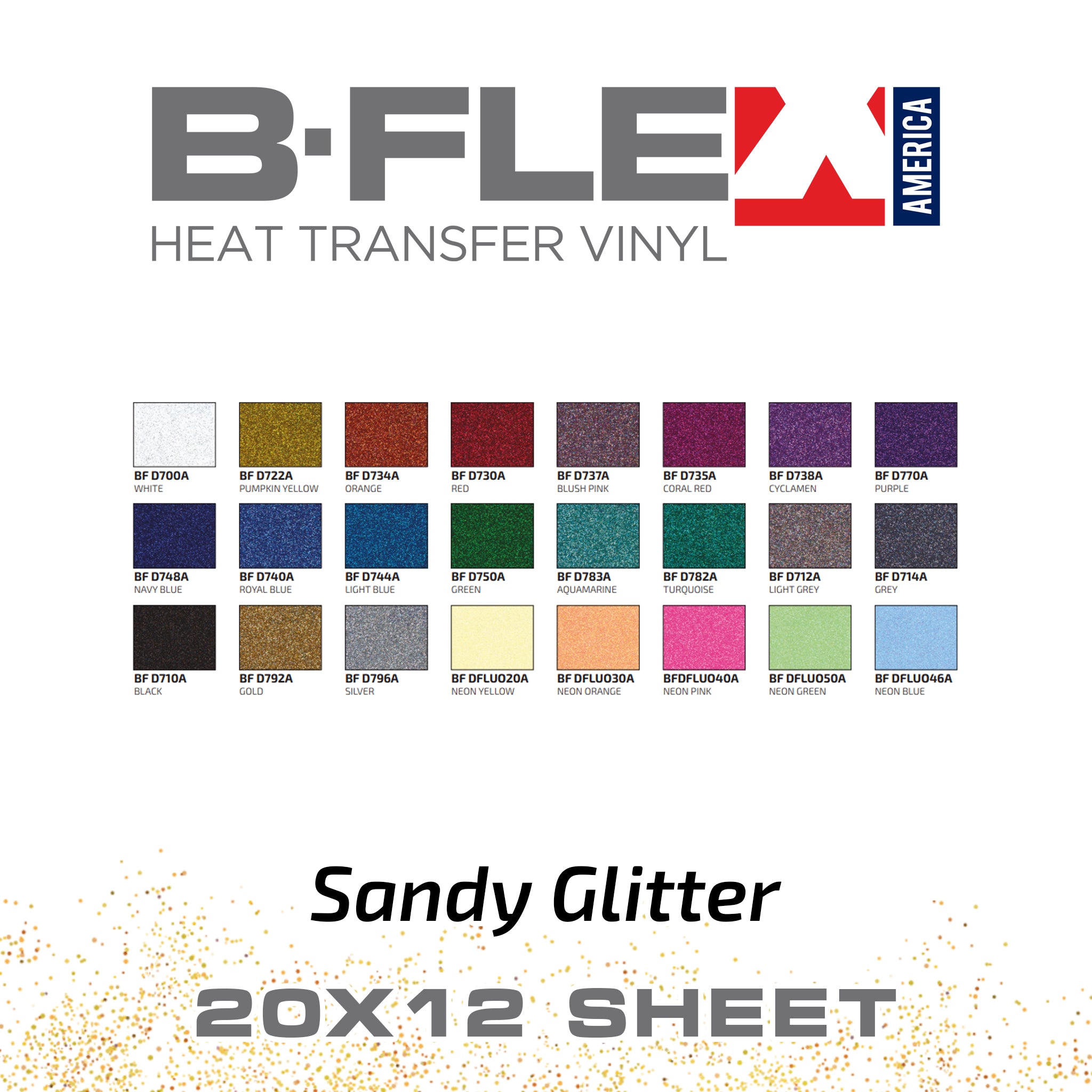 b-flex gimme5 evo multi-pack htv 12 sheets 12x15 basic colors