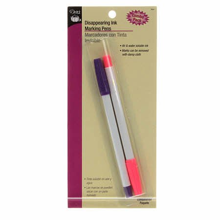 Dritz Disappearing Ink Combo Pack-Pink & Purple