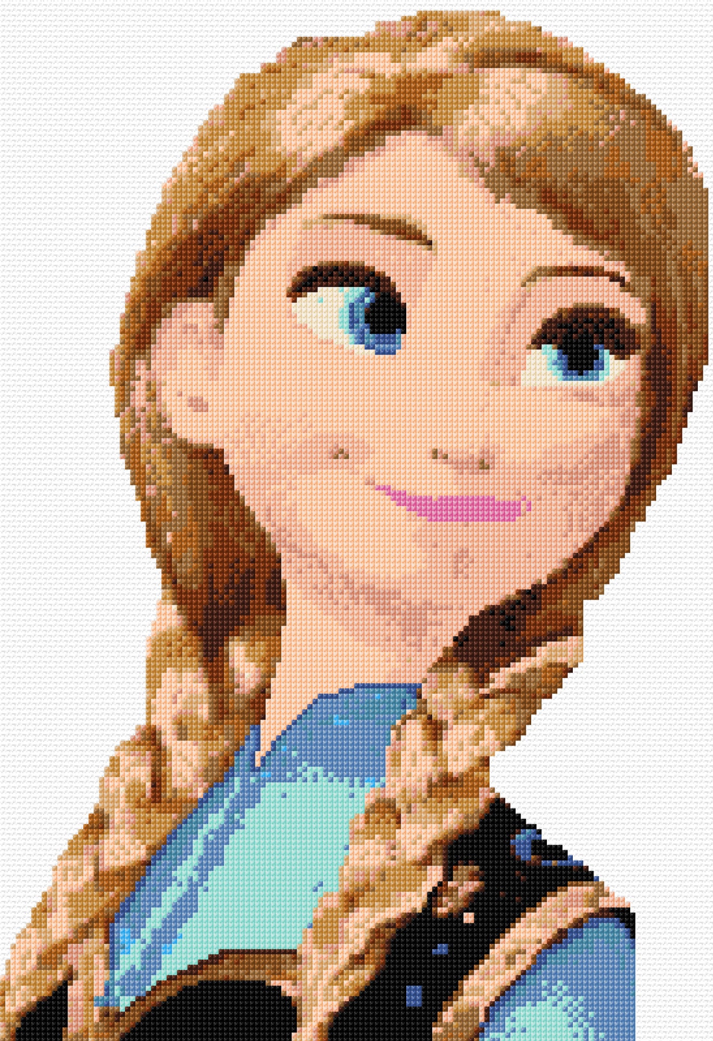 Anna Disneys Frozen Counted Cross Stitch Kit Film Character Designs In Thread