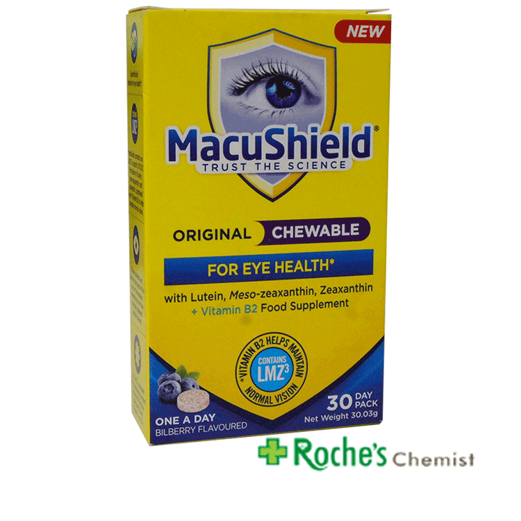 Macushield Original Chewable x 30 tablets - For Macular Degeneration