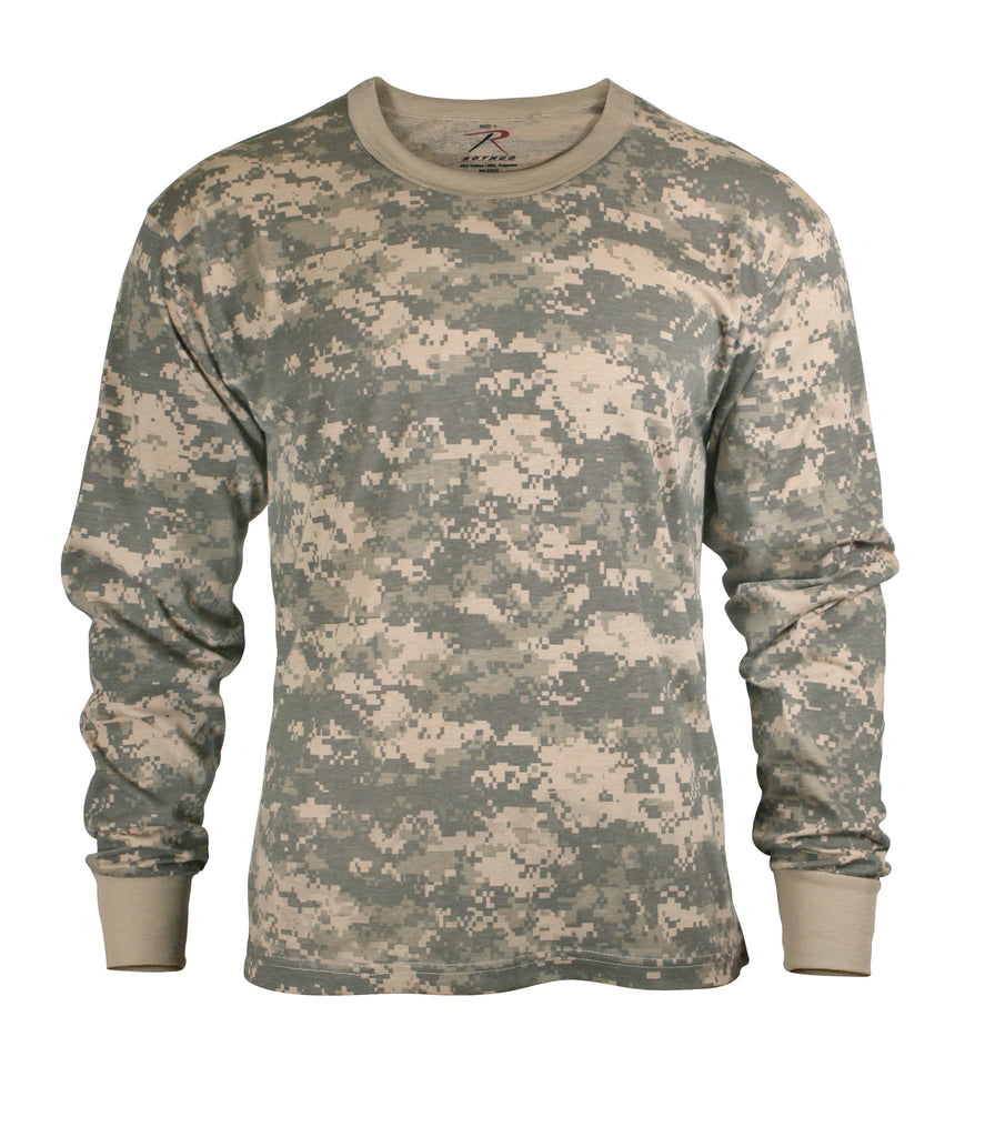 Rothco Shirts: Kids Camo Long Sleeve T-Shirt - ACU DIgital – Army Navy Now