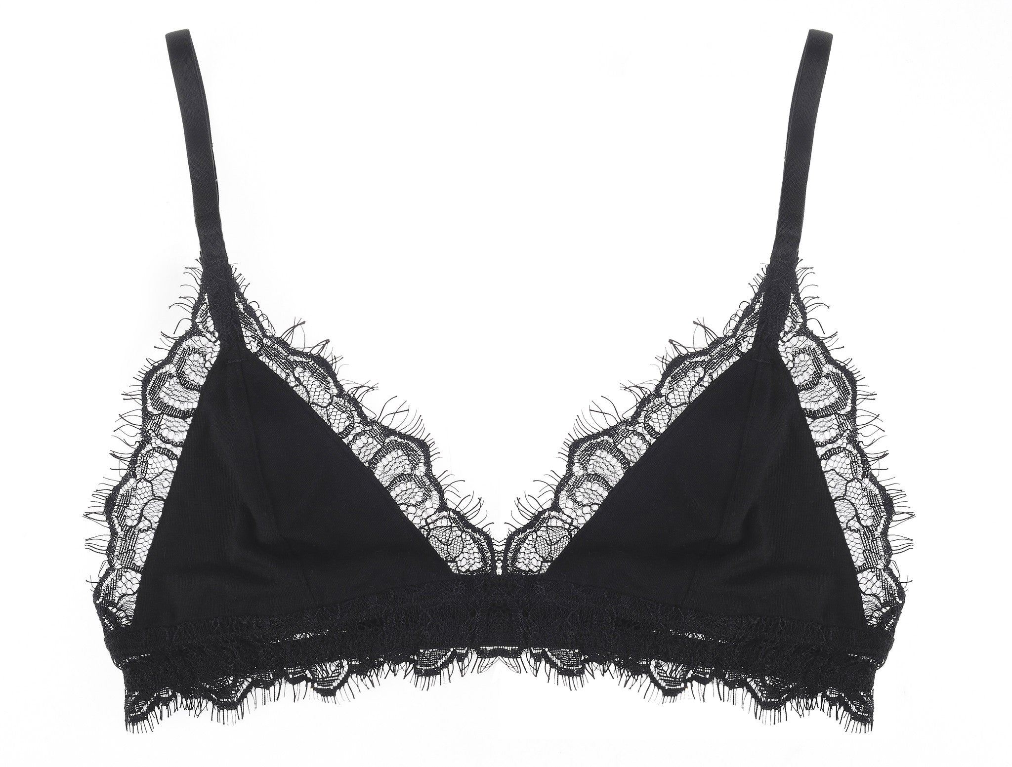 LACE AND COTTON BRA – Bare London