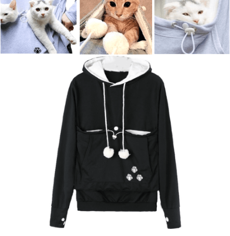 pet holder hoodie