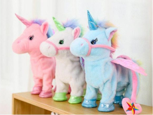 electric walking unicorn toy