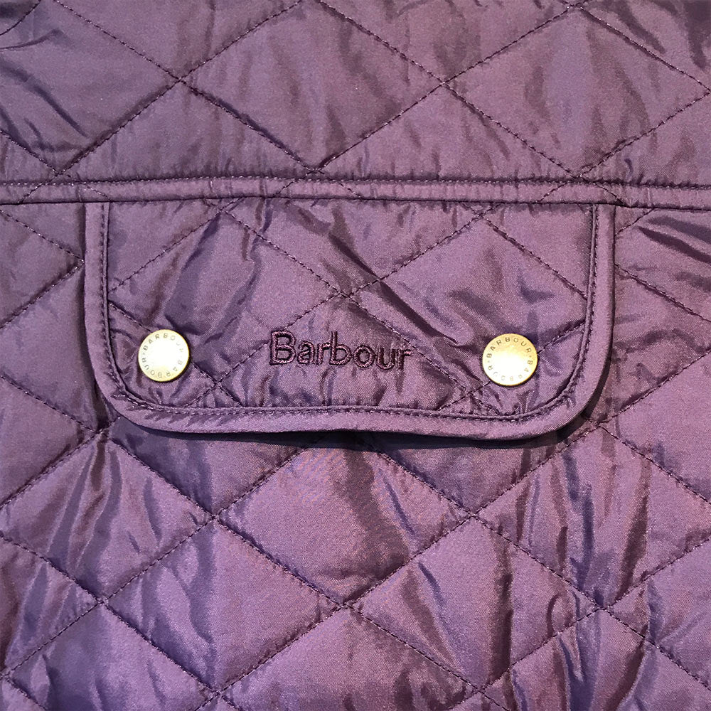 purple barbour dog coat