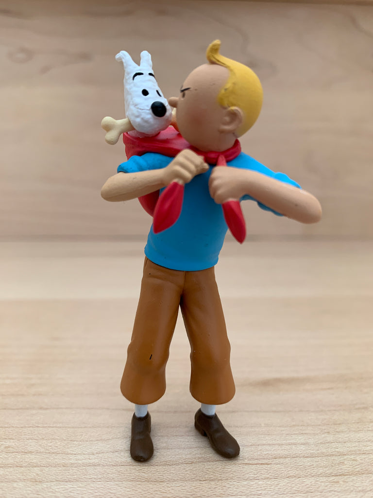 Figurine TINTIN portant La Licorne - 6 cm - Moulinsart 2011