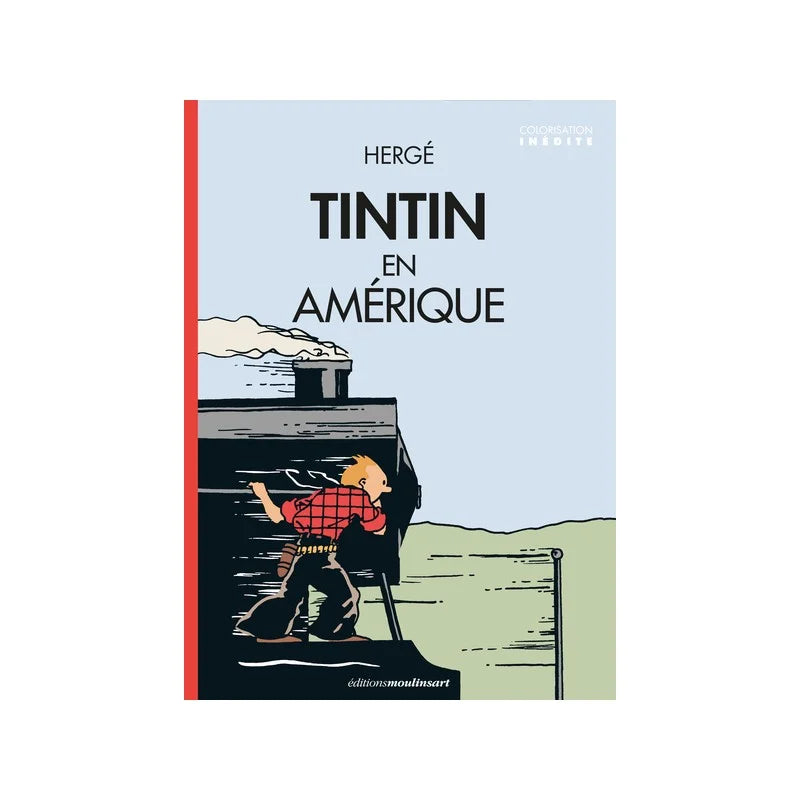 Poster vintage Tintin au Congo- livraison gratuite - Fineartsfrance
