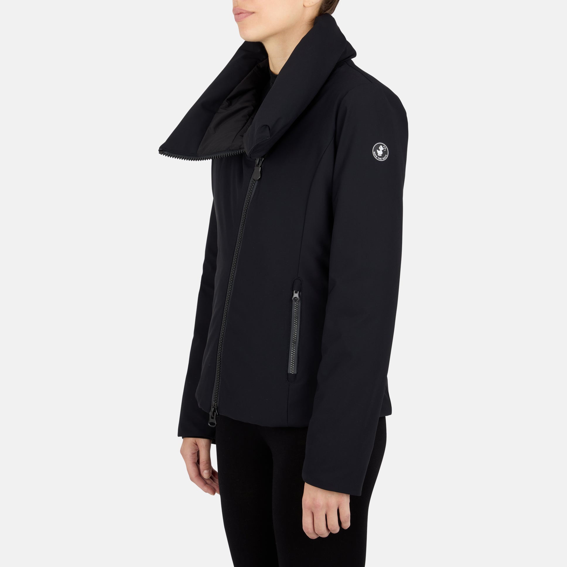 Women's Leah Jacket with Tall Standing Collar