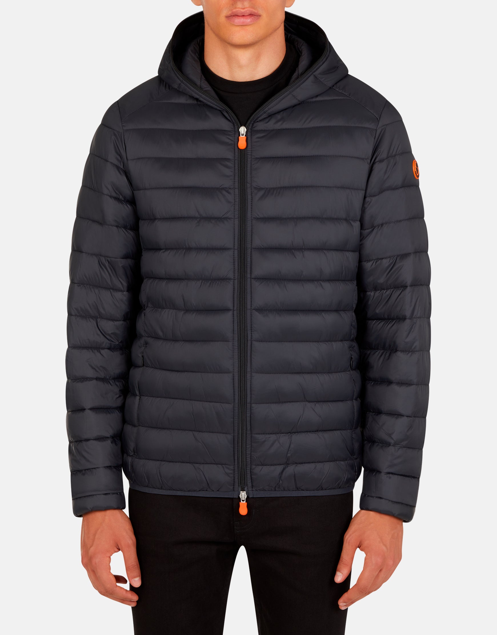 mens full zip hooded puffer jacket