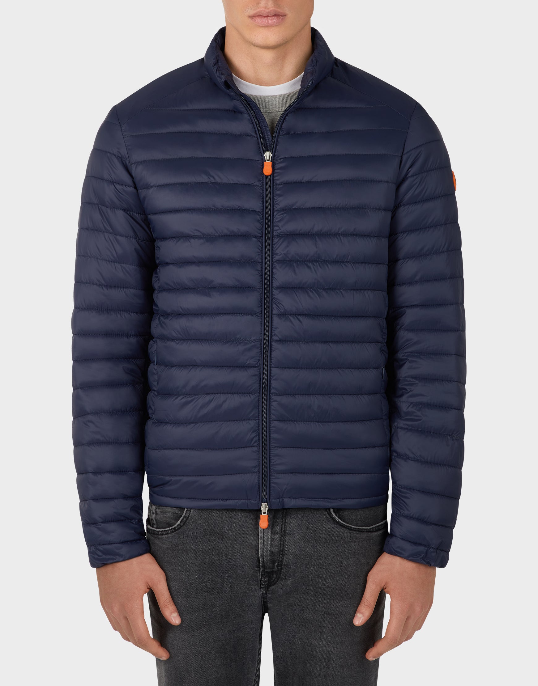 mens blue down jacket