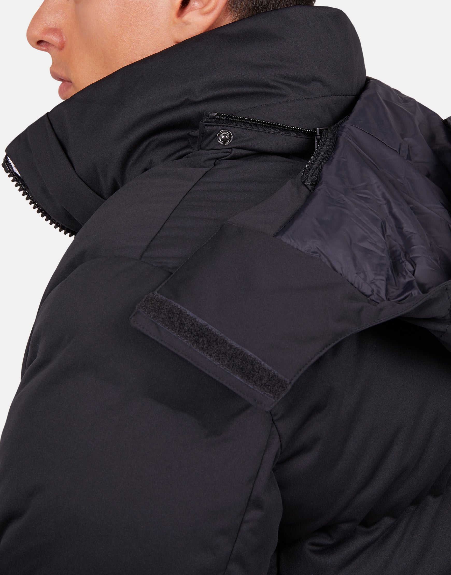 puffer jacket detachable hood