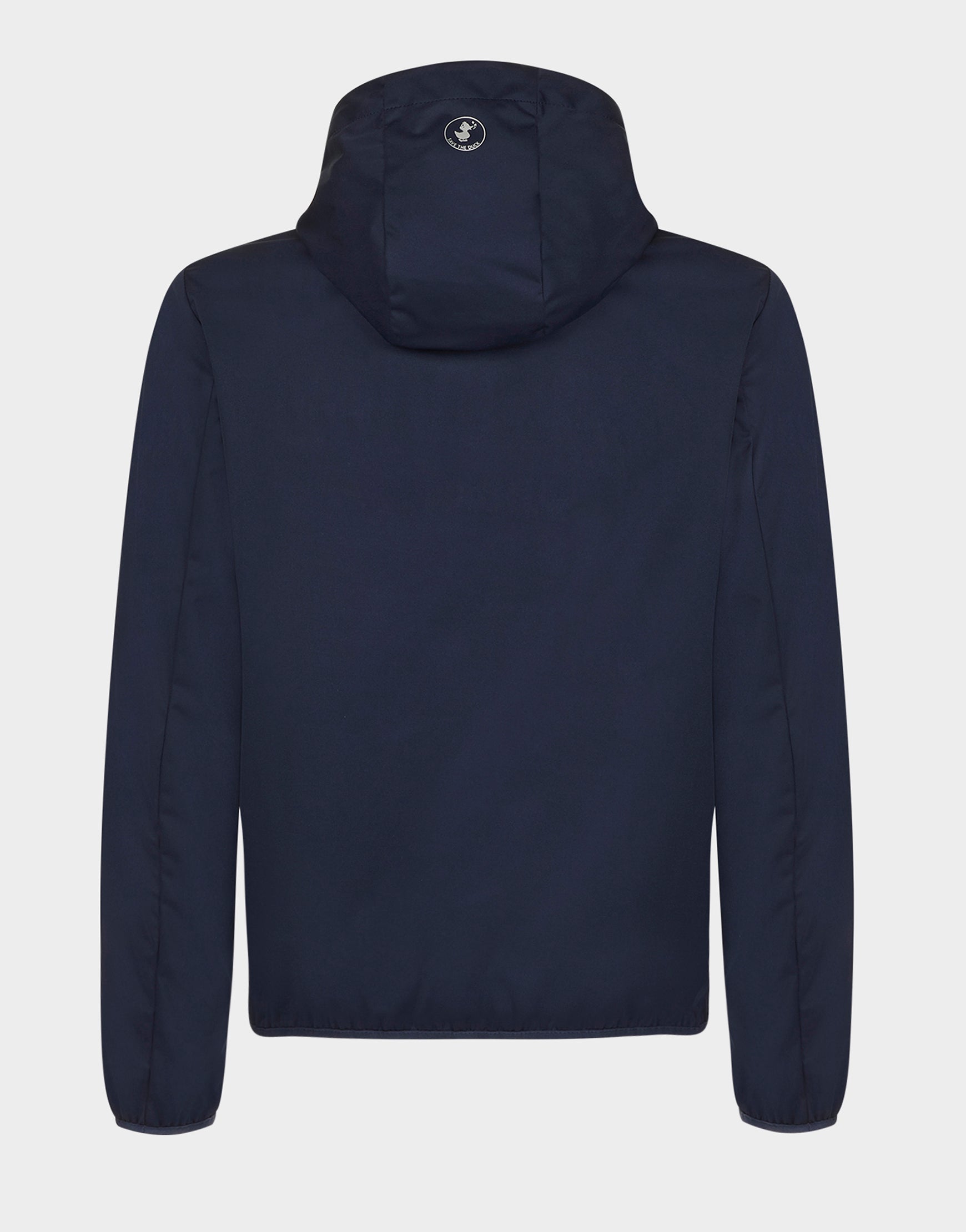 navy blue hooded jacket