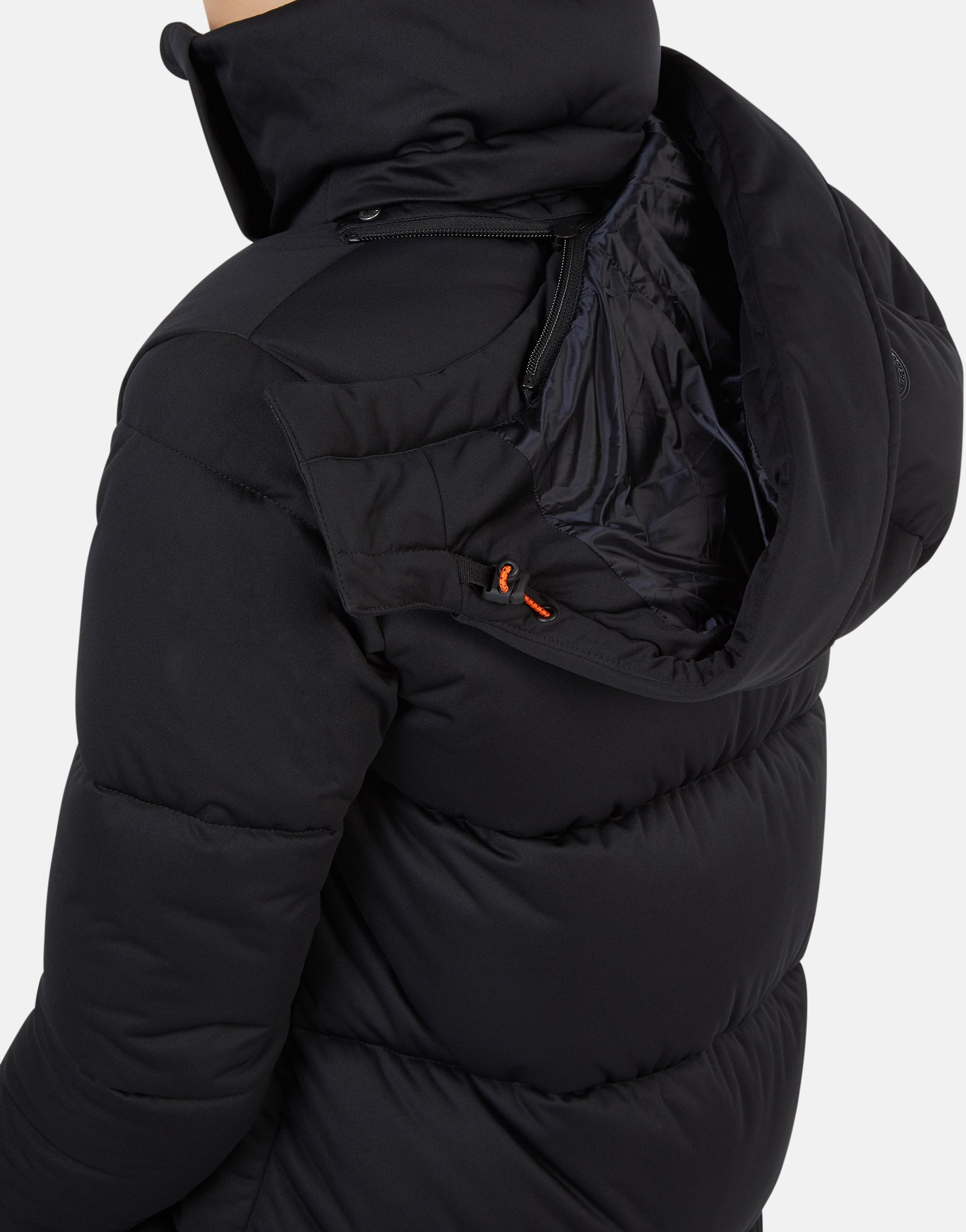 coat with detachable hood