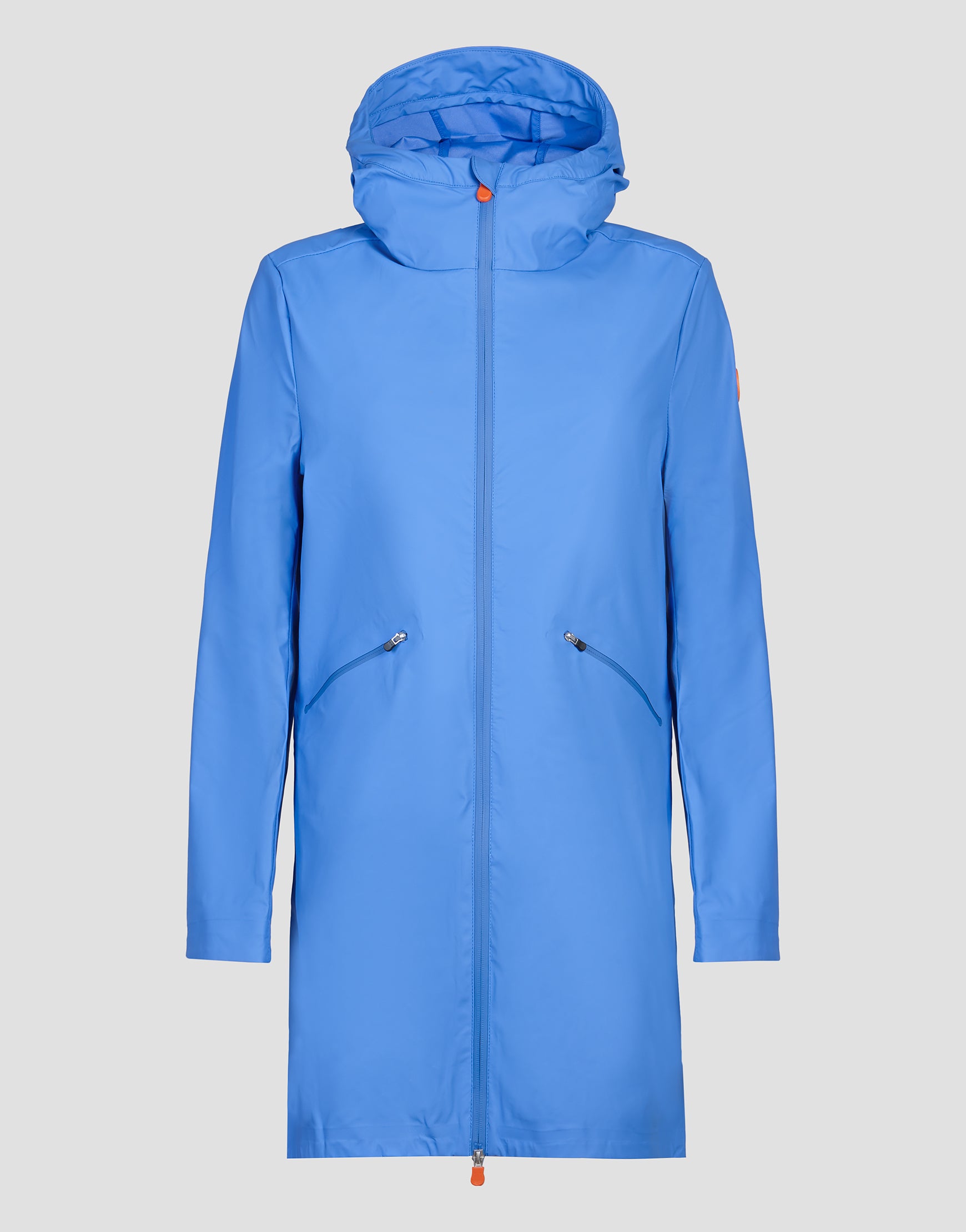 navy hooded coat womens