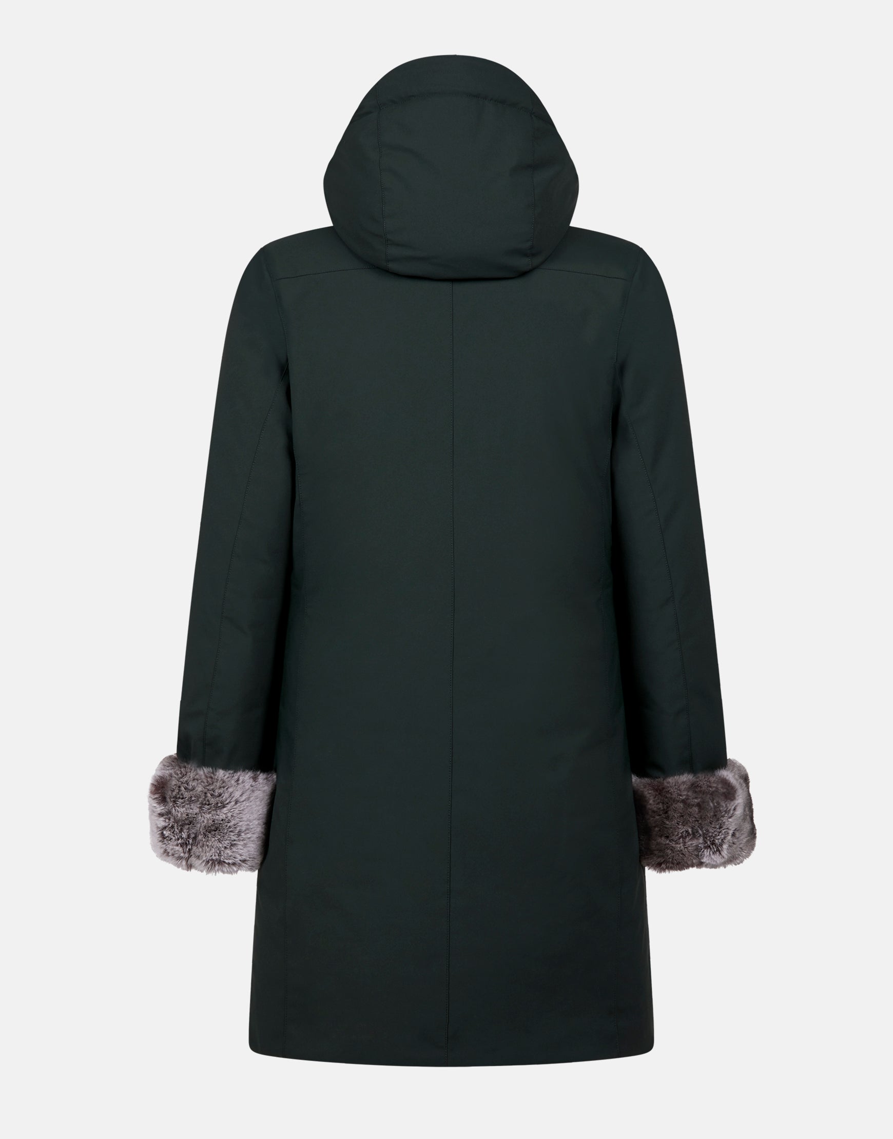 black hooded parka womens