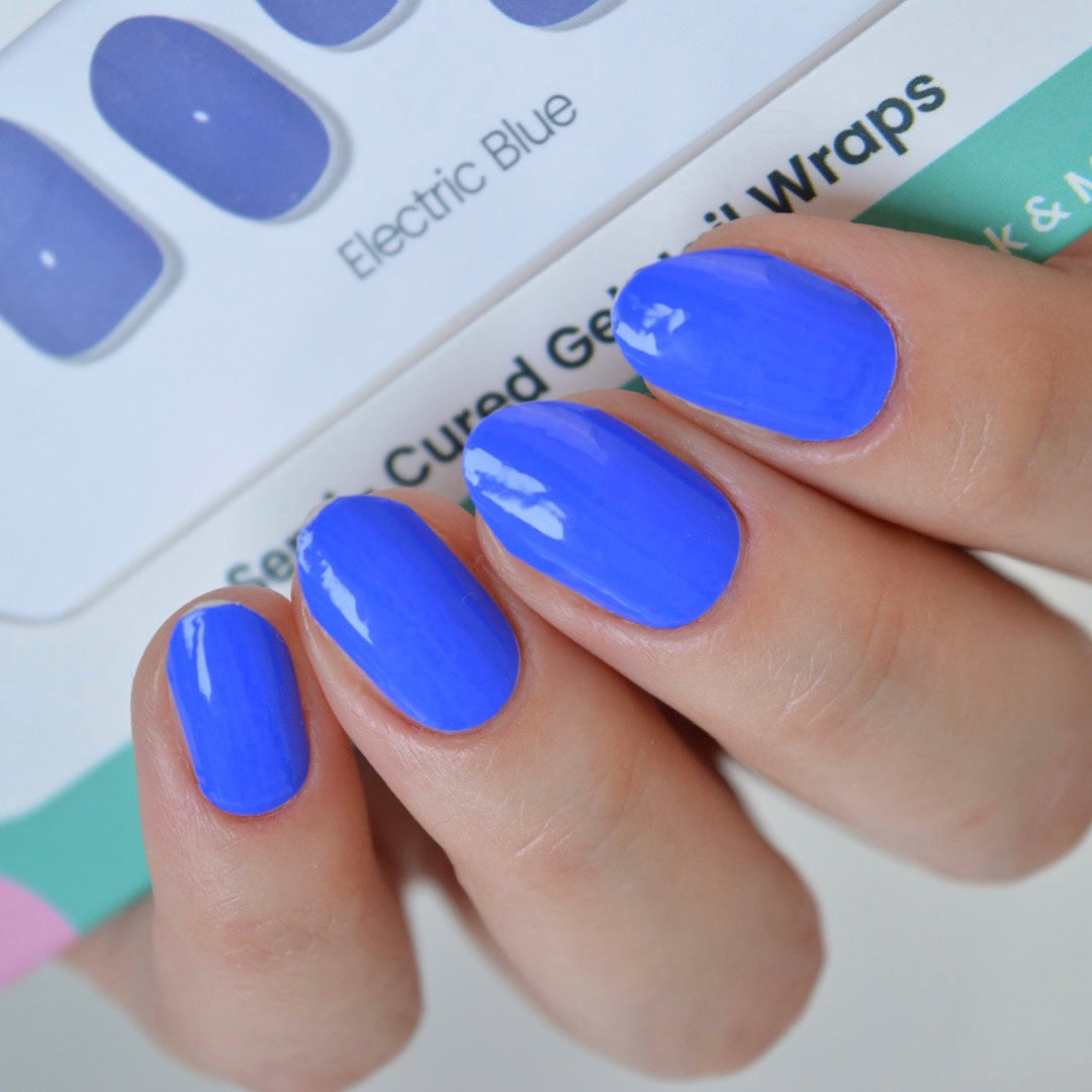 509 - Electric Blue Nail Dip Powder Color for At Home Manicure 0.5 fl oz l  Made in USA l Non-Toxic & Odor Free l Without UV LED Lamp Cured l Long