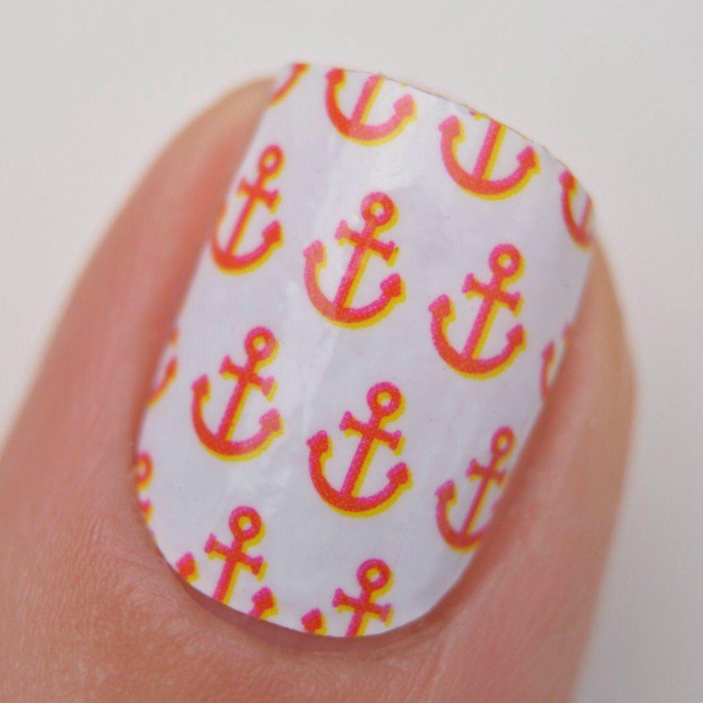 Nautical Themed Nail Polish Wraps - No drying time, no mess! | Personail