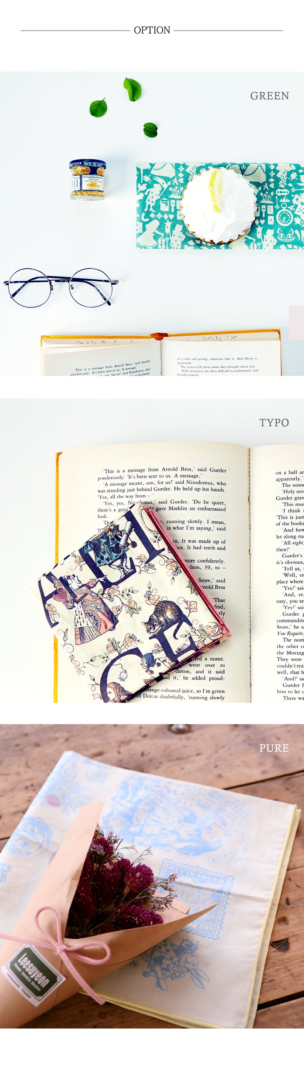 Story Hankie Alice in Wonderland - Typo