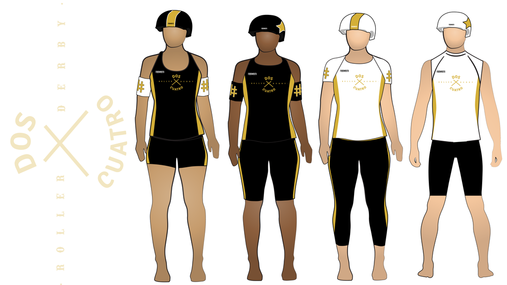 2x4 Roller Derby Travel Team Uniform Collection | custom roller derby uniforms by Frogmouth
