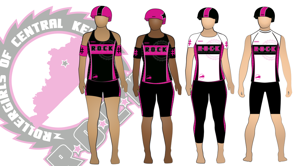 Rollergirls of Central Kentucky 2017 Uniform Collection | Custom Roller Derby Uniforms by Frogmouth
