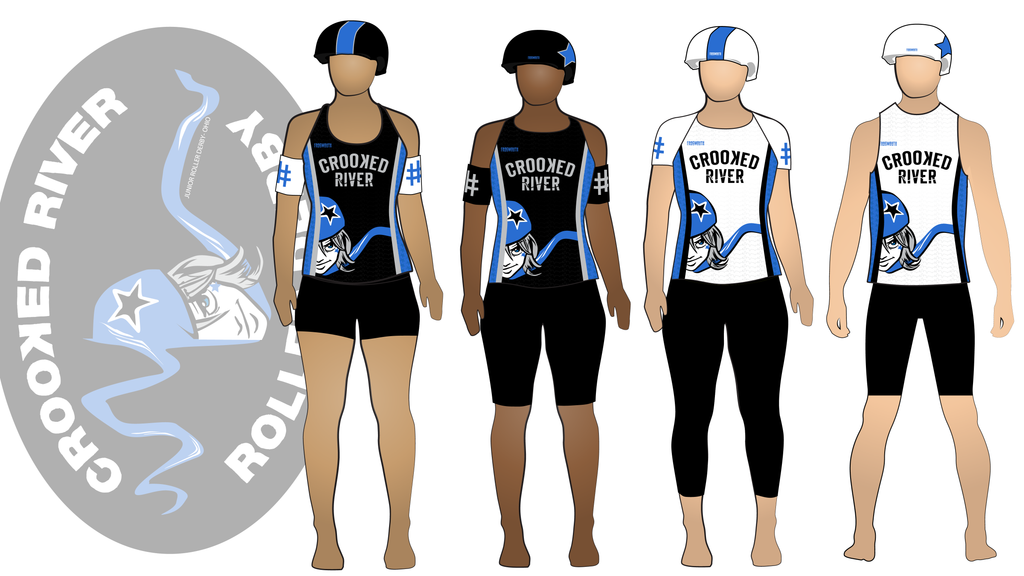 Crooked River Roller Derby Uniform Collection | Custom Roller Derby Uniforms by Frogmouth