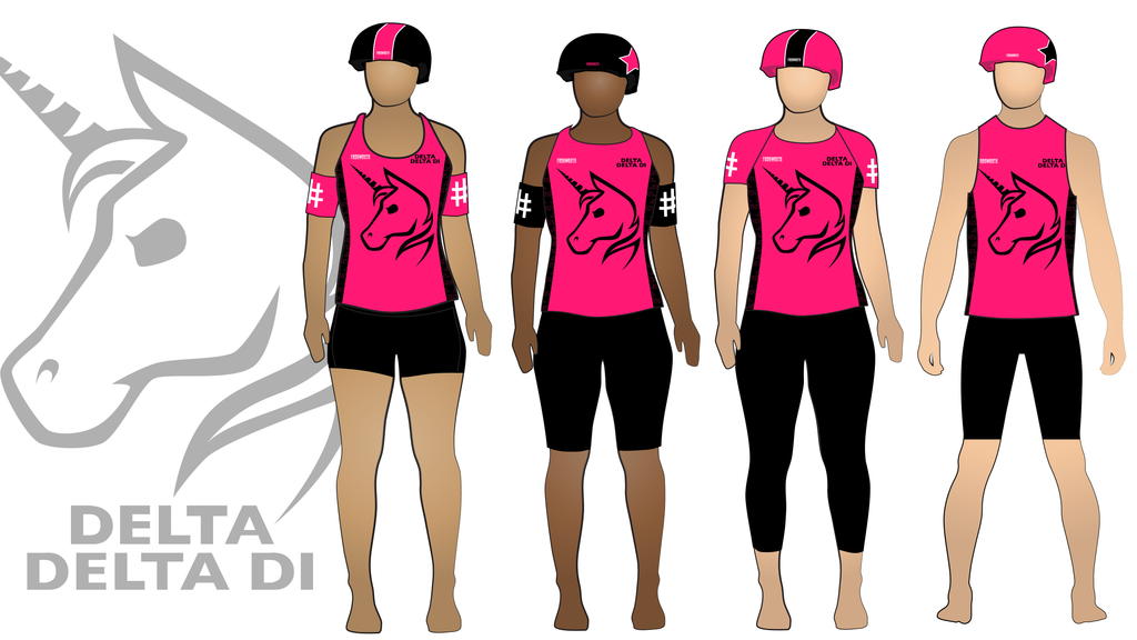 North Star Roller Derby Delta Delta Di Custom Roller Derby Uniform by Frogmouth