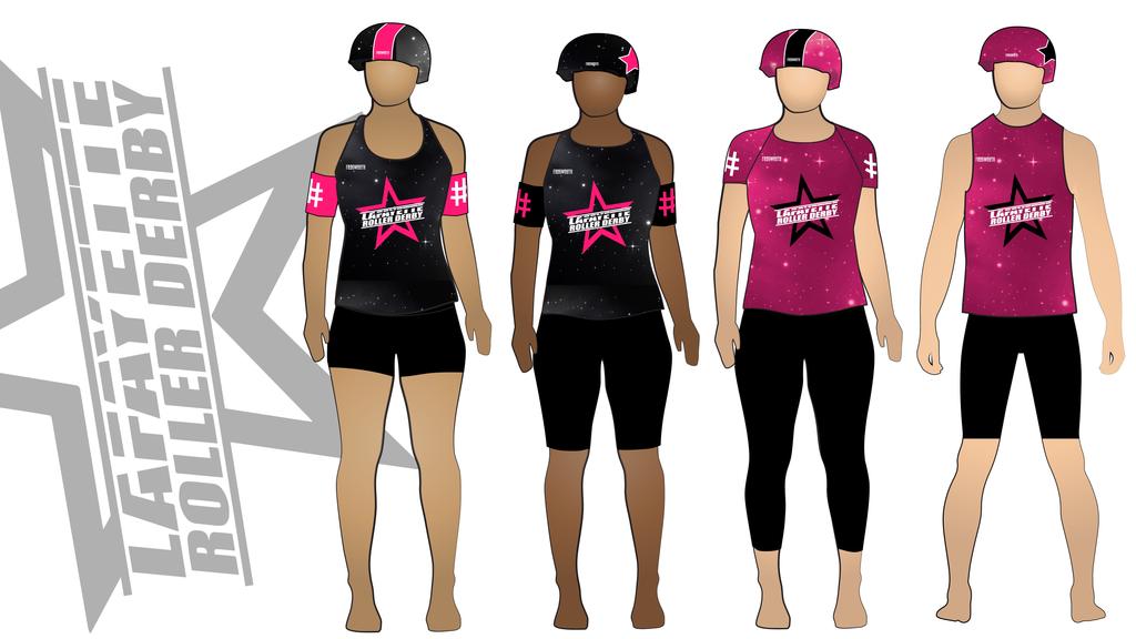 Lafayette Roller Derby Uniform Collection | Custom Roller Derby Uniforms by Frogmouth