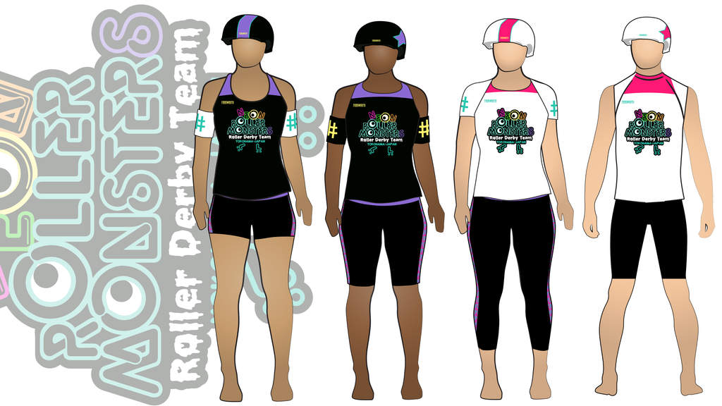 Jerseys, pants and accessories for your Tokyo Roller Girls Neon Roller Monsters uniform.