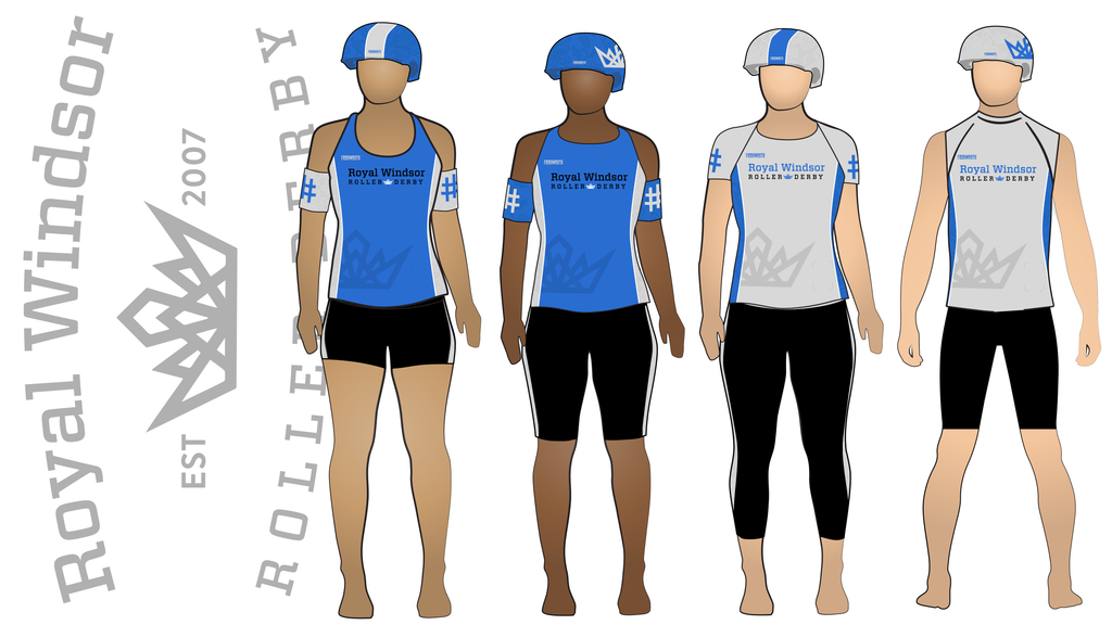 Royal Windsor Roller Derby Uniform Collection | Custom Roller Derby Uniforms by Frogmouth