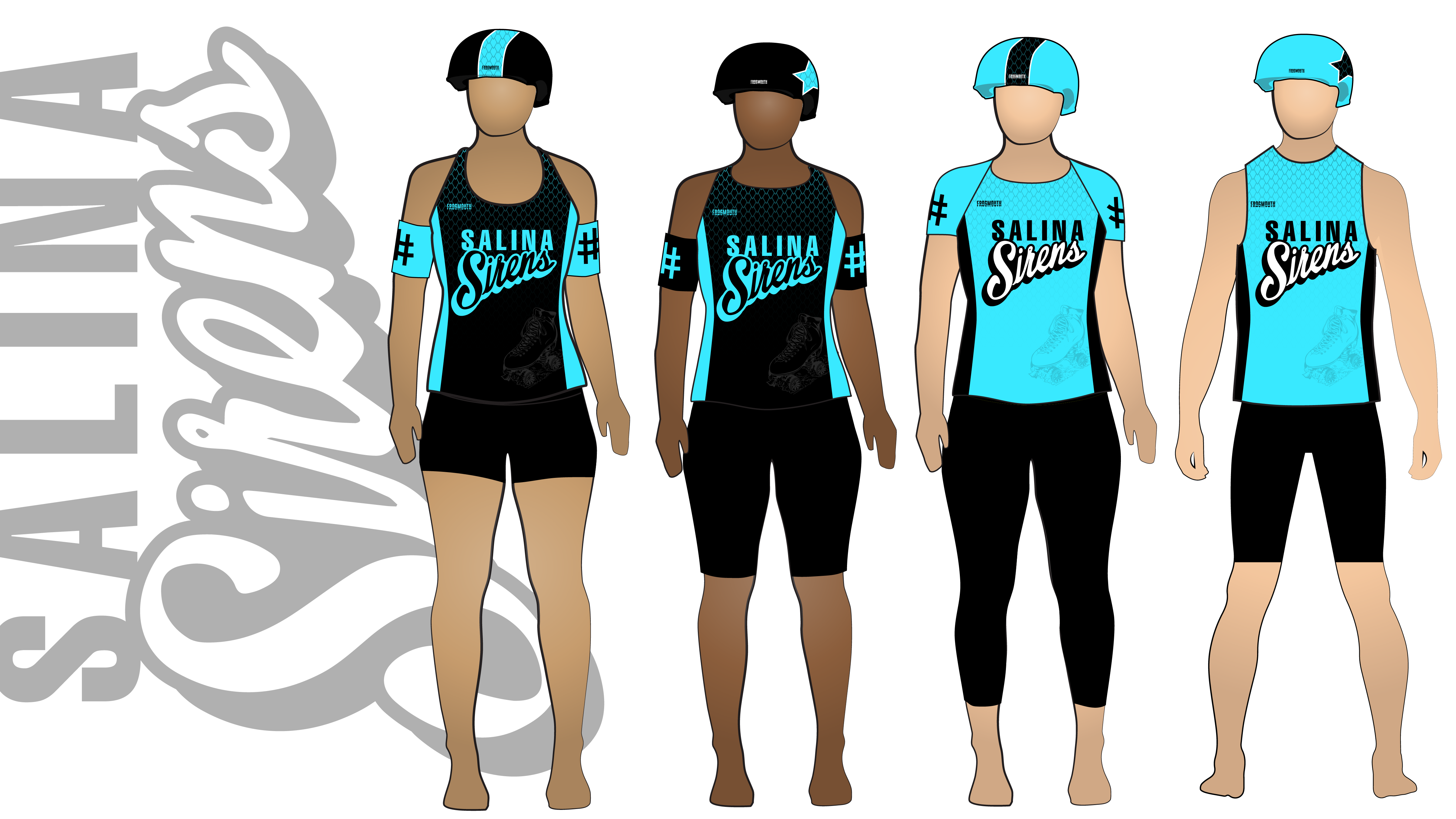 Salina Sirens Roller Derby Uniform | Custom Roller Derby Uniforms by Frogmouth