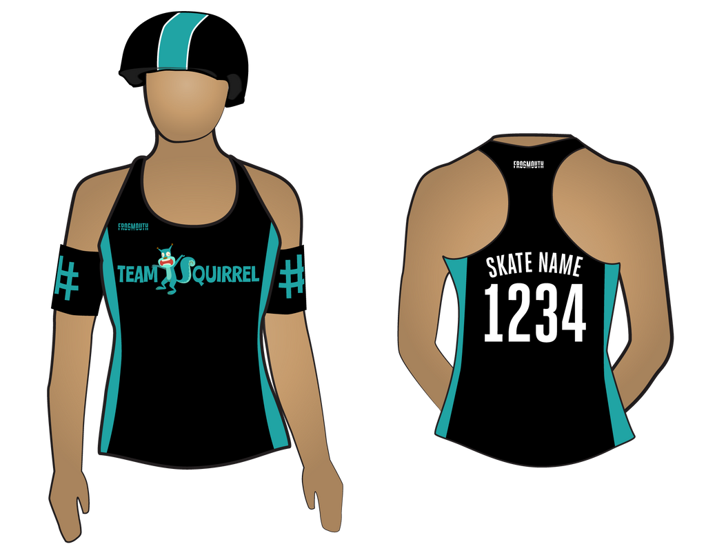 Team Squirrel 2016 Uniform Collection / Custom Roller Derby Uniforms by Frogmouth