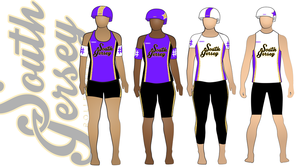 South Jersey Roller Derby 2018 Uniform Collection | Custom Roller Derby Uniforms by Frogmouth