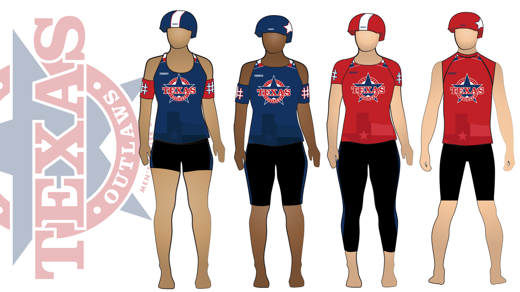 Texas Mens Roller Derby Uniform Collection | Custom Roller Derby Uniforms by Frogmouth