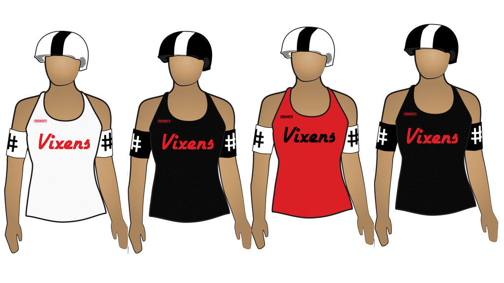 Vindicated Vixens Reversible Scrimmage Jersey / Single Thickness Reversible Roller Derby Scrimmage Jerseys by Frogmouth