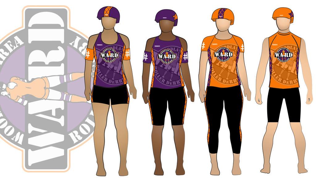 Woodland Area Roller Derby Uniform Collection | Custom Roller Derby Uniforms by Frogmouth