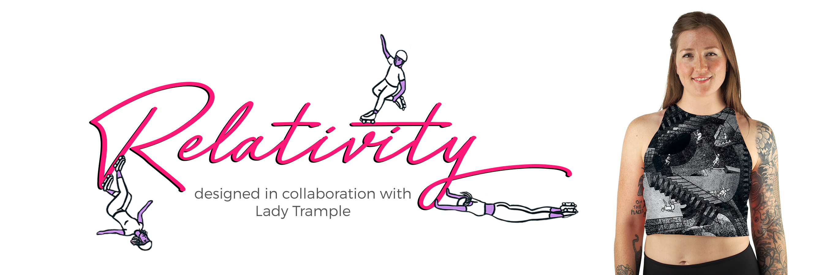 Relativity collection designed in collaboration with Lady Trample