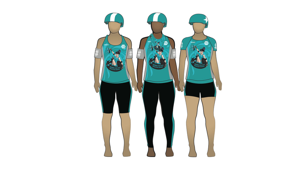 Kerr County Roller Derby 2016 Uniform Collection / Custom Roller Derby Uniforms by Frogmouth