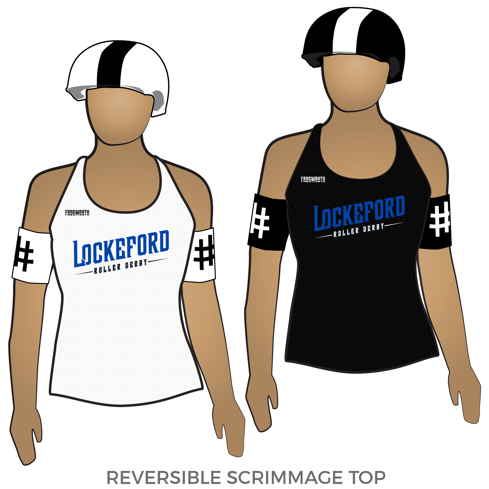 Lockeford Roller Derby Little Rascals: Reversible Scrimmage Jersey (Wh ...