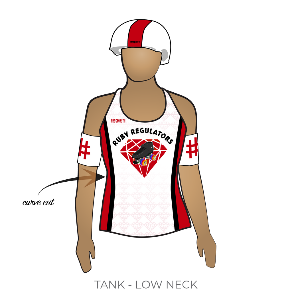 Chattanooga Roller Derby Ruby Regulators: Uniform Jersey (White ...