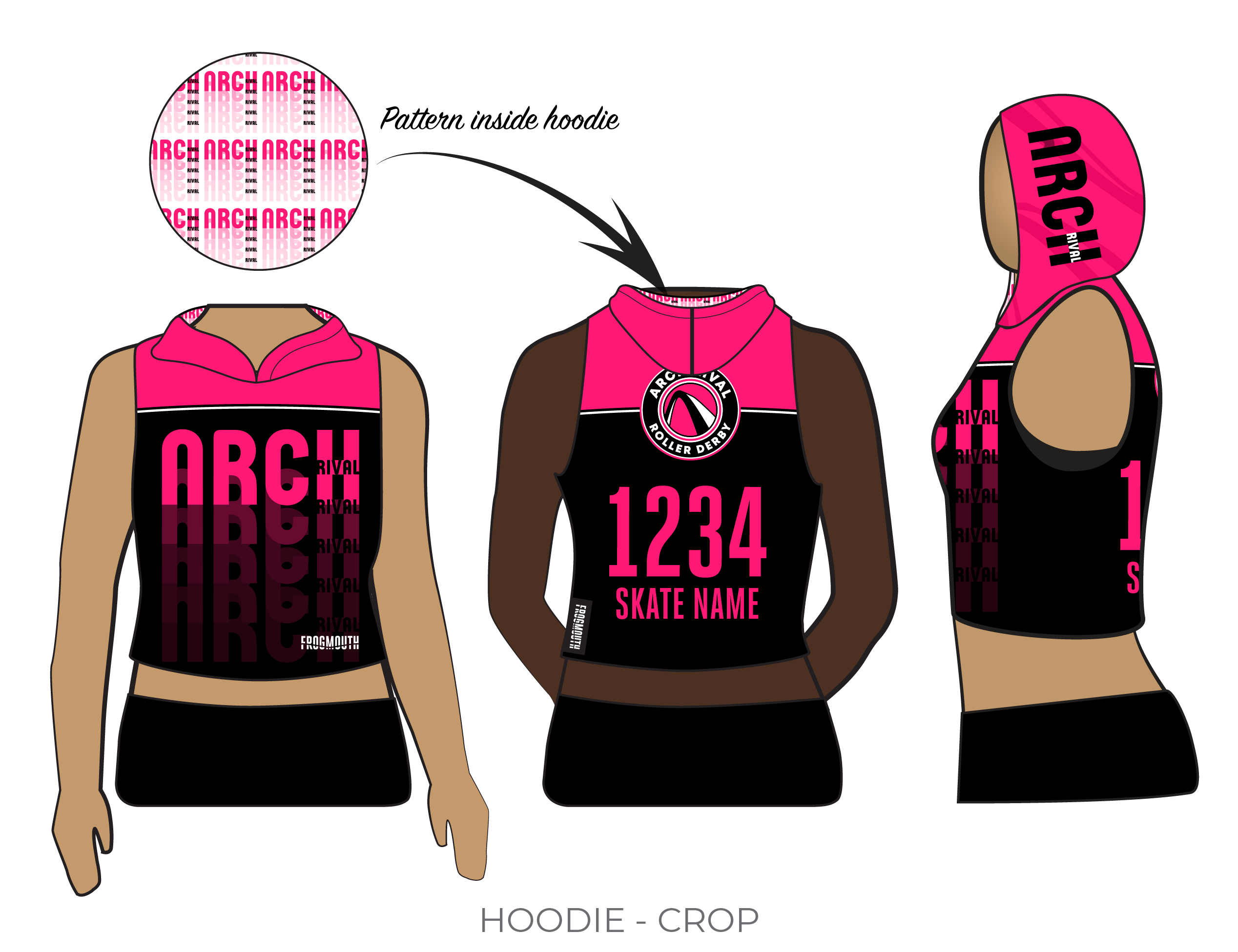 Arch Rival Roller Derby All-Stars: 2018 Uniform Sleeveless Hoodie ...