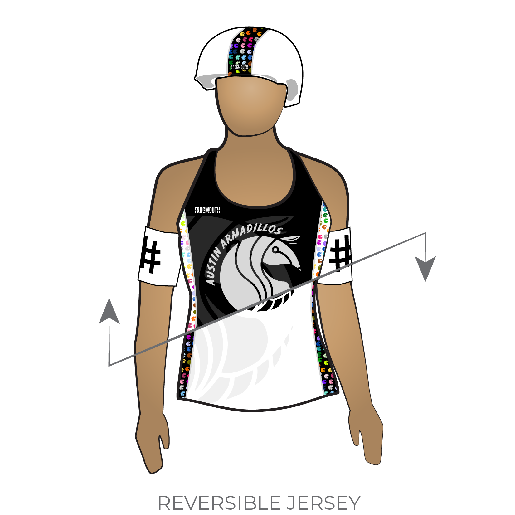 Austin Armadillos: Reversible Uniform Jersey (BlackR/WhiteR) – Frogmouth